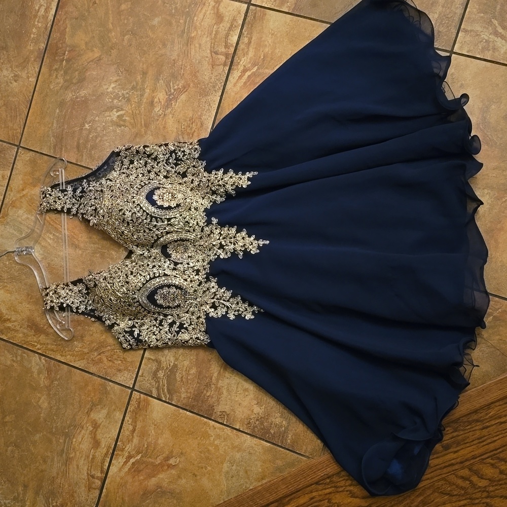 May Queen, 16 size, navy blue